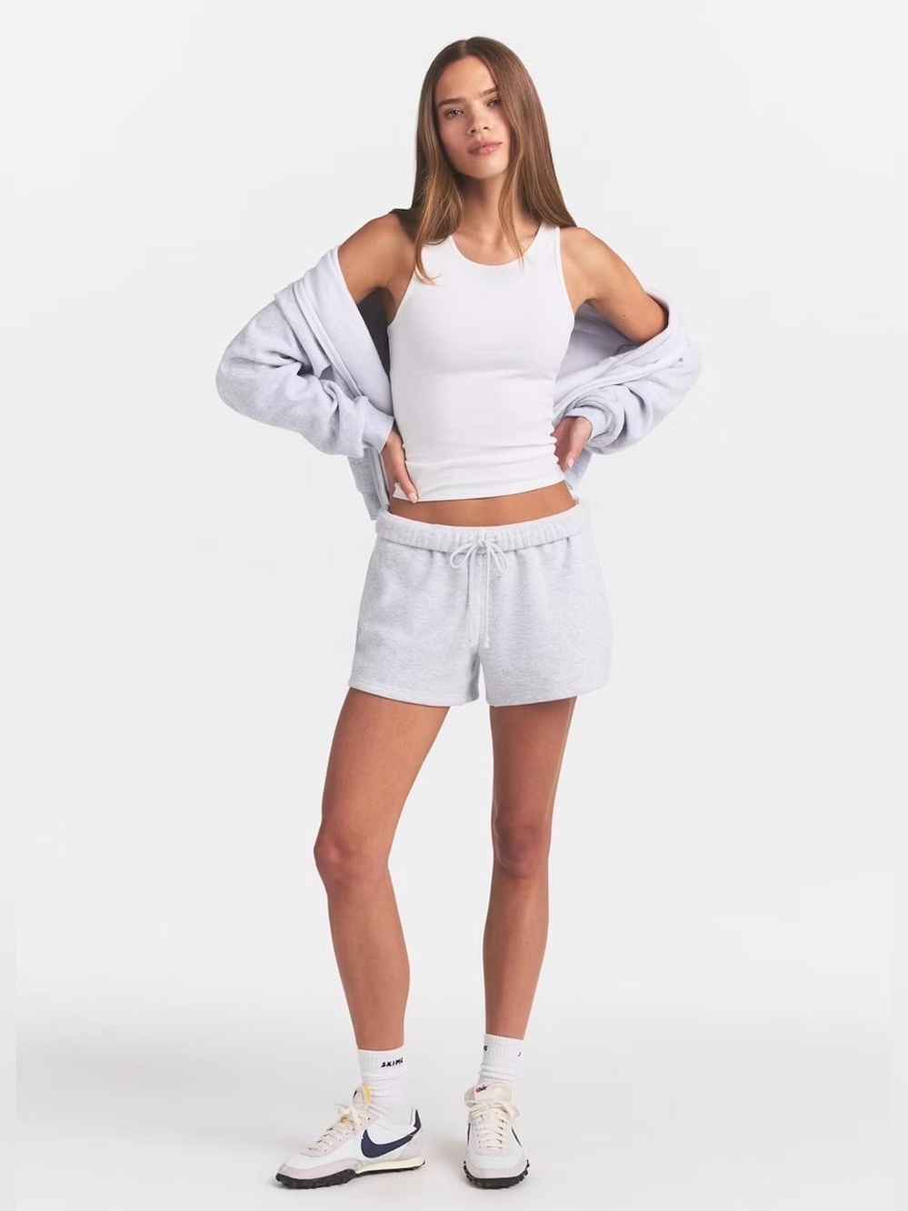 COTTON FLEECE CLASSIC SHORT STYLE:BT-SHO-11766W COLOR: LIGHT HEATHER GREY SIZE:L